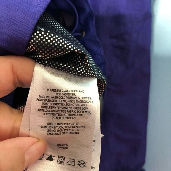 Columbia Jacket Womens Medium Purple Omni Heat Tech Winter Hooded Pockets - Picture 7 of 10